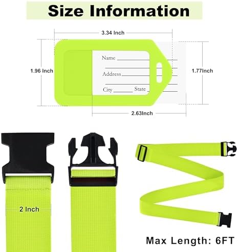 Gostwo 8 Pack Luggage Straps and Tags Set - Image 2