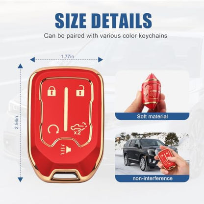 for GMC Key Fob Cover, 5 Buttons TPU Protection Case - Image 5