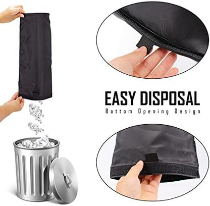2 Pack Car Trash Bags Car Trash Can Washable Eco-Friendly Seat Back Hanging Car - Image 6