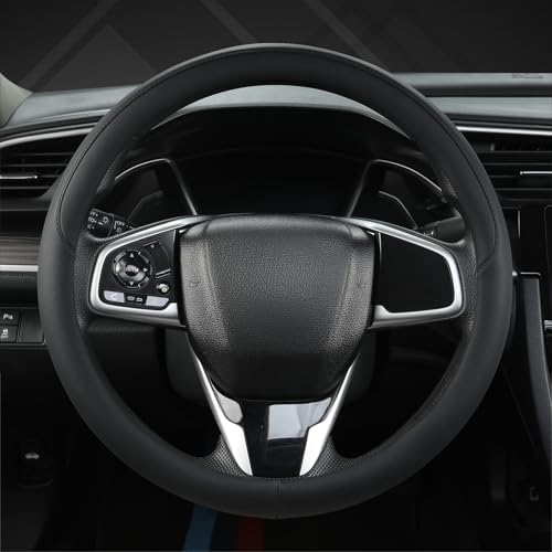 West Llama Thin Slim Car Steering Wheel Cover, Universal 14.5-15 inch Nappa by WESTLLAMA