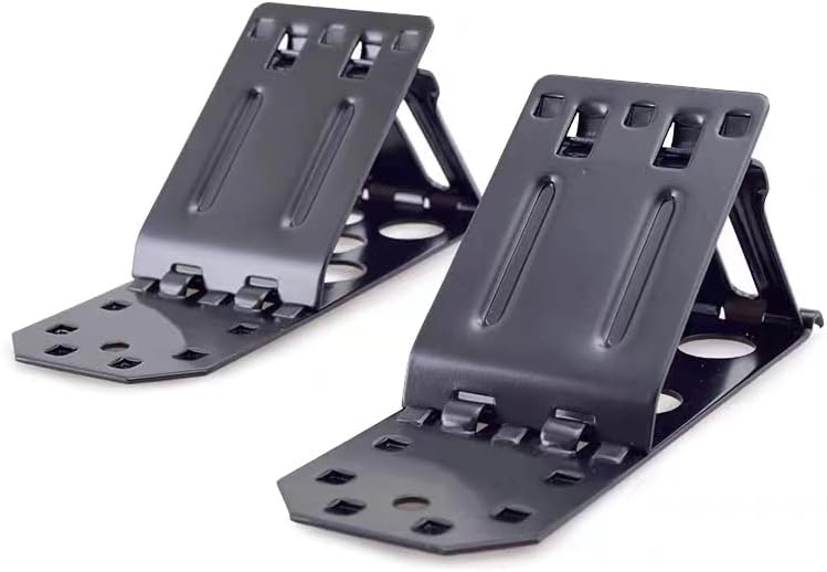YOKOKO 2 PCS Wheel Chocks, Heavy Duty Metal Wheel Chock Blocks Foldable Tire by Unknown