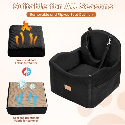 Dog Car Seat for Medium/Small Dogs, Dog Booster Car Seat, Pet Booster Seats Up - Image 6
