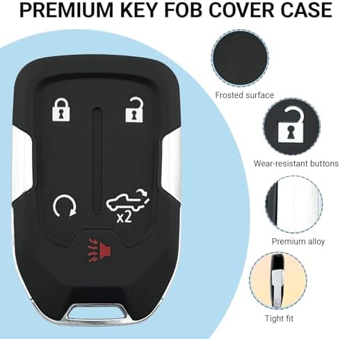 Replacement Key Fob Cover fit for 2022 2021 2020 2019 Chevy Silverado GMC - Image 3