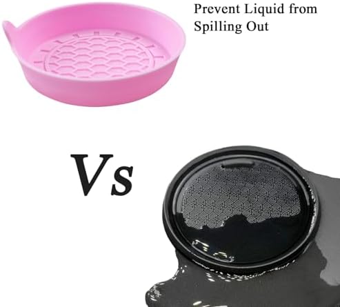 Amooca 2-Pack Spill-Proof Cup Coasters Non-Slip Car Cup Holder Inserts - Image 5