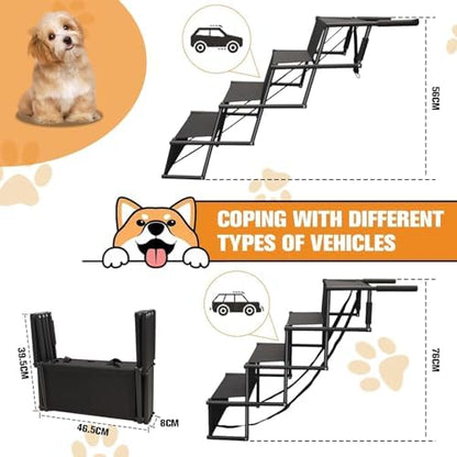 Dog Stairs for Car, Foldable Ramps for Dogs - Image 3