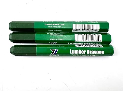 Zeluga 4.7in. x 0.47in. Hex Shape Industrial Lumber Marking Crayons - Image 3