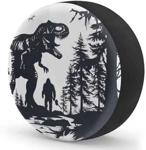 Rv Spare Tire Cover Wheel Bigfoot Dinosaur Mountain Tire Covers Wheel - Image 2