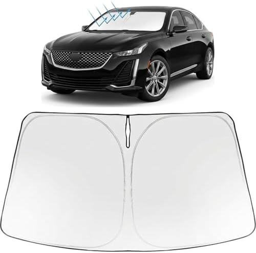 Proadsy Custom Fit 2020-2026 Cadillac CT5 Windshield Sun Shade, Blocks Heat by Proadsy