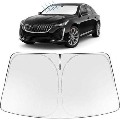 Proadsy Custom Fit 2020-2026 Cadillac CT5 Windshield Sun Shade, Blocks Heat by Proadsy
