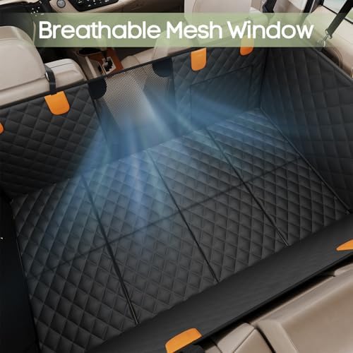 Dog Car Seat Cover for Back Seat, Hard Bottom Back Seat Extender - Image 6