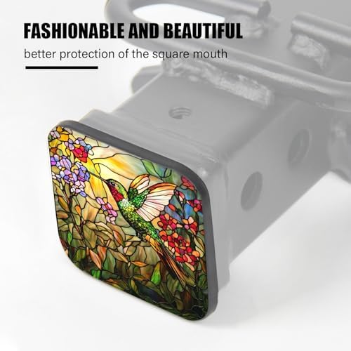 Hitch Cover Fits for 2-Inch Hitch, Hummingbird in Stained - Image 4