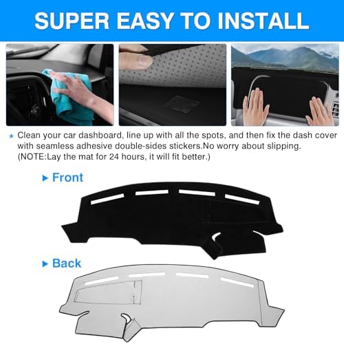 Autorder Dashboard Cover Mat for 1999-2004 Ford F250 F350 F450 Super Duty - Image 5