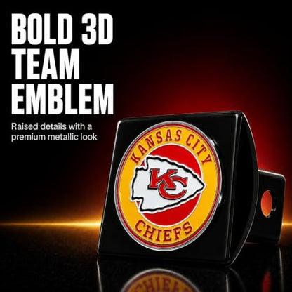 Kansas City Chiefs Trailer Hitch Cover - Image 2