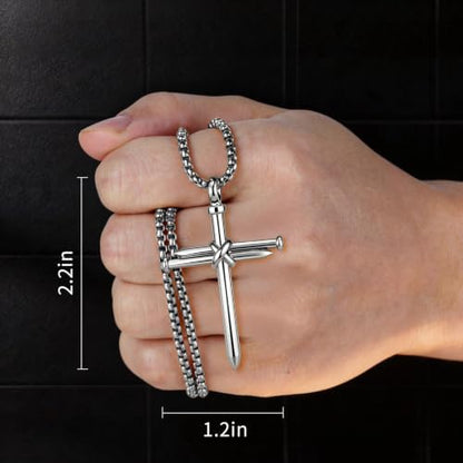 Isaiah 41:7 Nail Cross for Car Rearview Mirror Hanging Accessories Pendant - Image 5