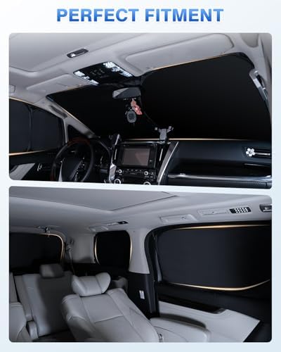Canvcle Sunshades for 2023-2025 2026 Lexus RX Accessories Windshield Sun Shade - Image 6