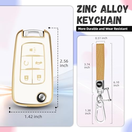 for Chevy Key Fob Cover, Premium Soft TPU Full Protection Key Cover - Image 3