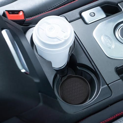 Amooca 2-Pack Spill-Proof Cup Coasters Non-Slip Car Cup Holder Inserts - Image 4