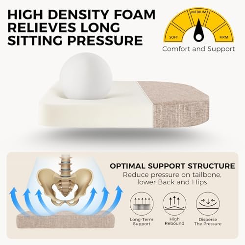 downluxe Indoor Chair Cushions for Dining Chairs, Kitchen Chair Pads - Image 5