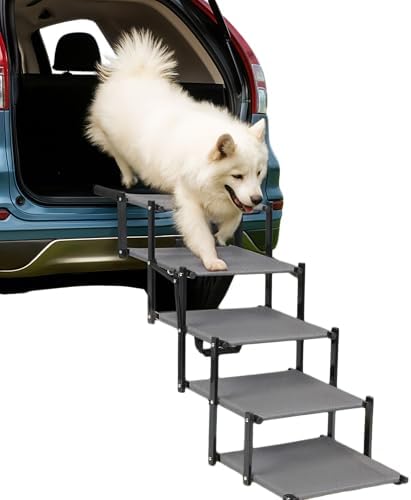 Dog Car Stairs – Portable Non-Slip Pet Stairs by Unknown