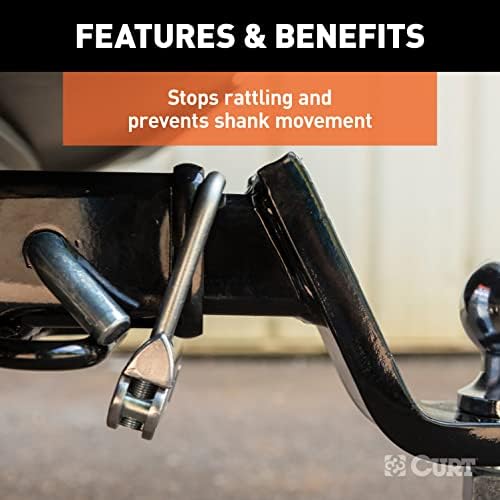 CURT 22325 No-Tool Anti-Rattle Hitch Clamp - Image 4