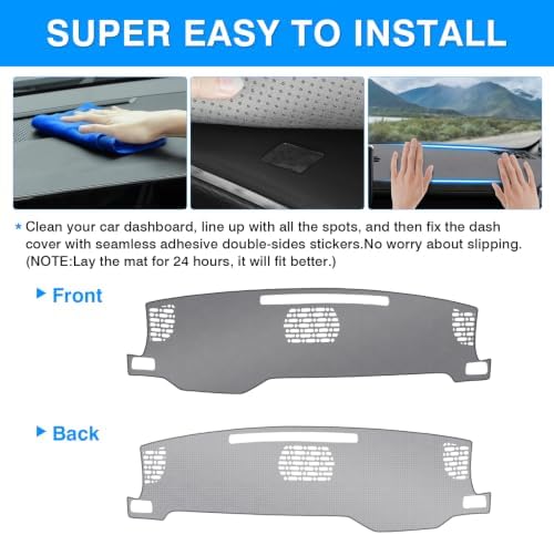 Autorder Gray Dashboard Cover Mat - Image 5