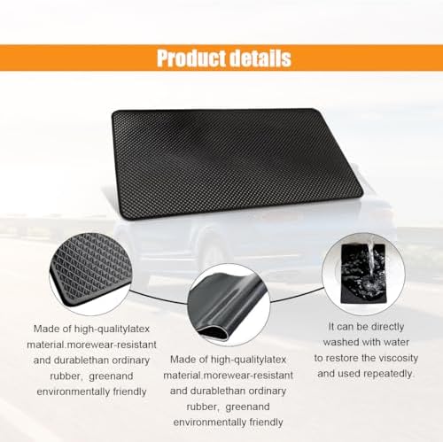 GLSOWEE Car Dashboard Anti-Slip Mat, 10.6"×5.9" Non-Slip Adhesive Pad - Image 5