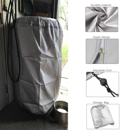 J&C Tire Cover 420D Tire Storage Bag Waterproof Spare Tire Bag Tote Protective - Image 4