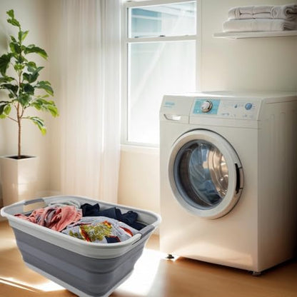 SAMMART 42L Collapsible Plastic Laundry Basket-Foldable Pop Up Storage - Image 3
