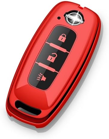 for Nissan Key Fob Cover 3 Buttons Car Key Case Sentra Kicks Pathfinder Rogue by ZSPDACC