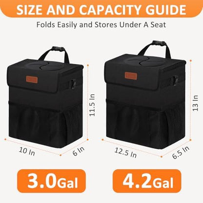 Vankor Car Trash Can with Lid Leak Proof Car Accessories - Image 7