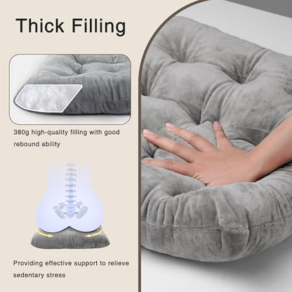 OVOV 1 Pack Chair Cushions for Dining Chairs 15.5"x15.5" Light Grey - Image 6