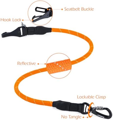 PetBonus Dog Seat Belt for Car, Durable Rope Dog Car Harness for Vehicle - Image 6