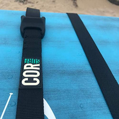 COR Surf Aero Roof Rack Pads, No-Scratch Tie Down Straps, 28in Wide 15ft - Image 6