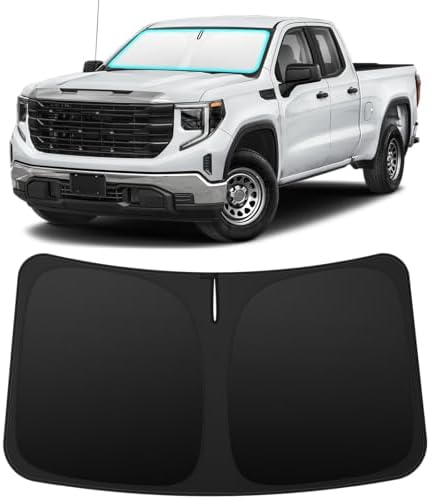 INSAUTO Windshield Sun Shade for Chevrolet Silverado GMC Sierra 2019-2026 by INSAUTO