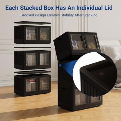 FLEXIMOUNTS 110 QT Stackable Plastic Storage Bins - Image 5
