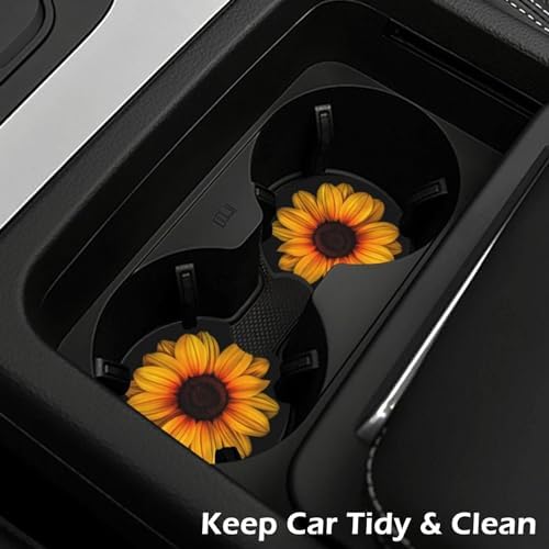 KARREAL 2 Pcs Car Cup Coasters - Image 4