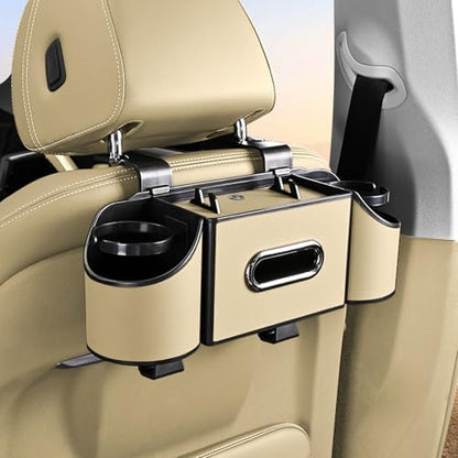 Back Seat Car Organizer, 4 in 1 Multifunctional Car Back Seat Storage Box by Joezhe