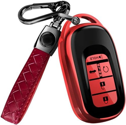 Lucrum Compatible with Honda Key Fob Cover & Keychain by Lucrum