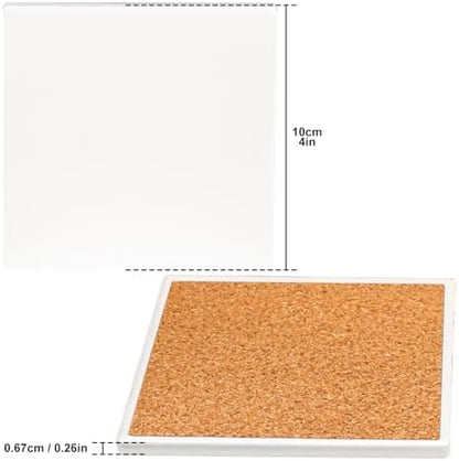 50 Pack 4 x 4 Inch Square Sublimation Ceramic Tiles - Image 2