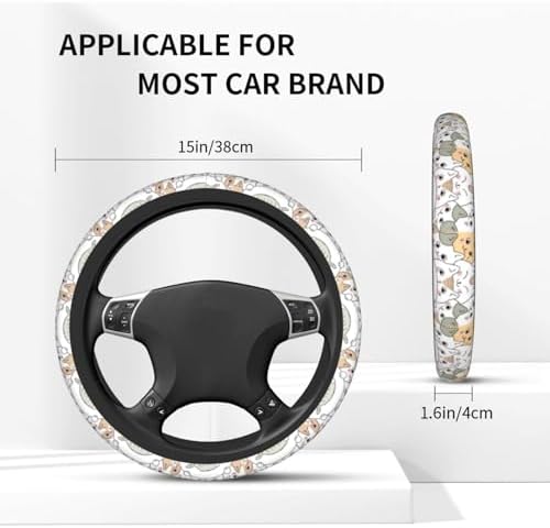 Cat Steering Wheel Cover Anti-Slip Universal - Image 2