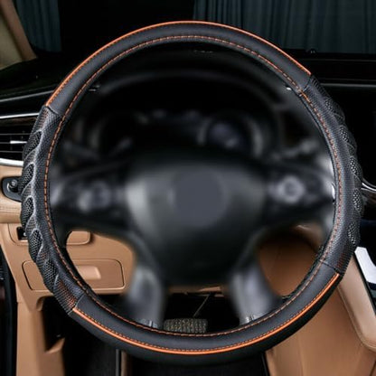 Flying Banner car Steering Wheel Cover Faux Leather Massage Universal fit 3D - Image 2