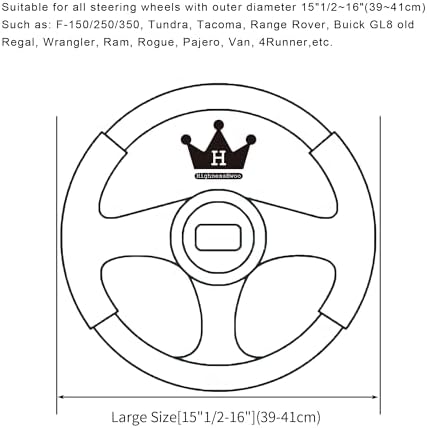 HighnessHwoo 3D Car Steering Wheel Cover Comfort Grip Massage Sporty Anti-Slip - Image 5