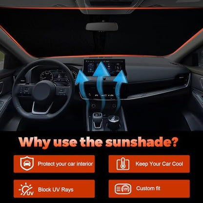 Foldable Front Windshield Sunshade fit - Image 4