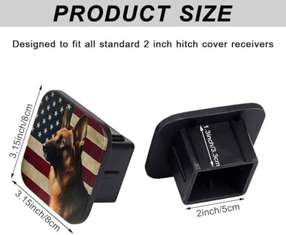 Trailer Hitch Cover 2 Inch Square Receiver Hitch Cover Rubber Tube Plug - Image 2