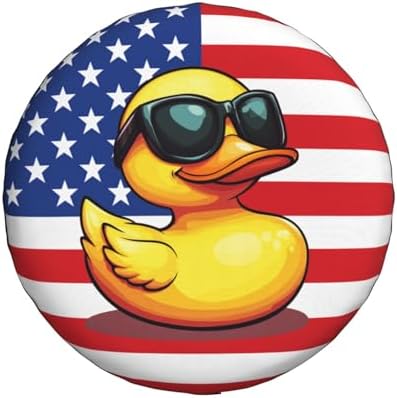 Funny Duck Spare Tire Cover Weatherproof Universal Wheel Protectors Cute Duck - Image 2