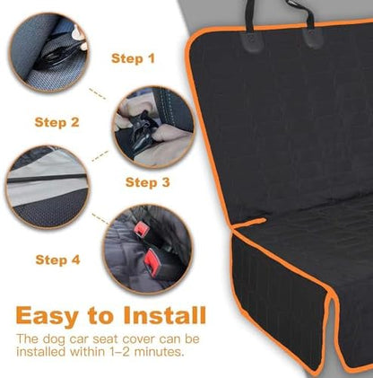 Reliadura Dog Car Seat Cover for Back Seat, Car Seat Covers for Pets, Nonslip - Image 2