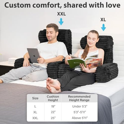 ENITYA 22" XL Back Pillow for Bed Sitting Up - Image 6
