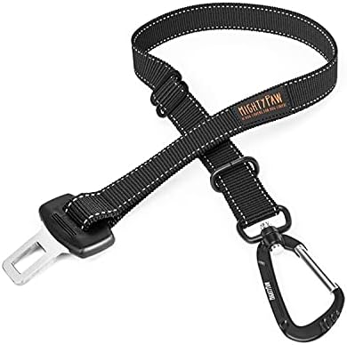 Mighty Paw Dog Seat Belt for Car, Heavy-Duty Aviation Aluminum Carabiner by MightyPaw