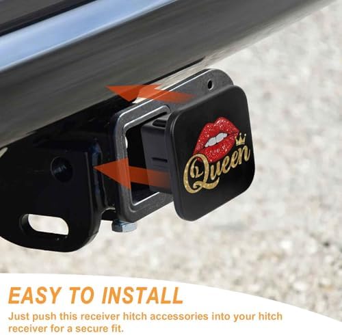 Trailer Hitch Cover 2 Inch Square Receiver Hitch Cover Rubber Tube Plug - Image 4