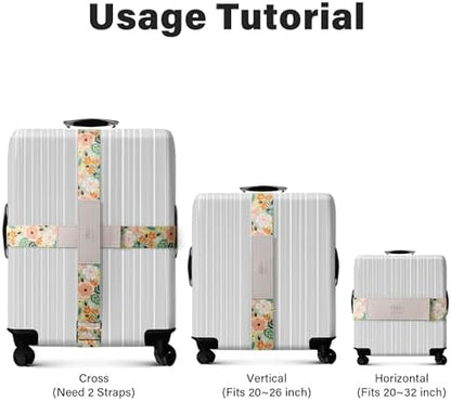 Luggage Straps for Suitcases, Adjustable Luggage Elastic Belt, Travel - Image 3